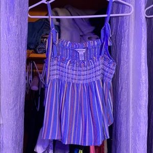 multi colored crop top